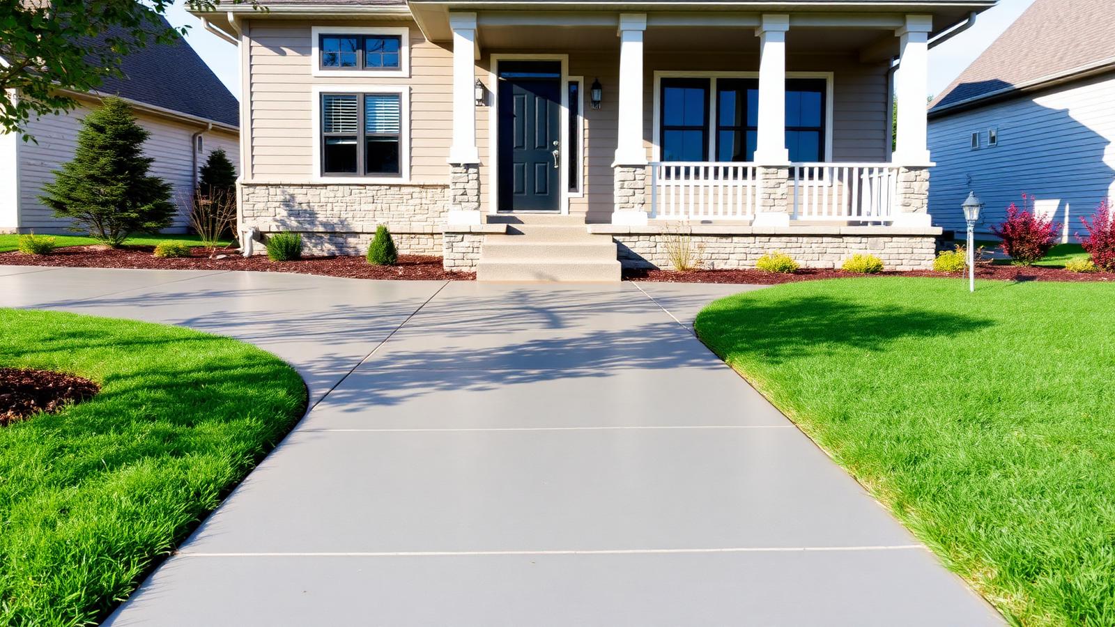 concrete contractor Des Moines Iowa driveway installation