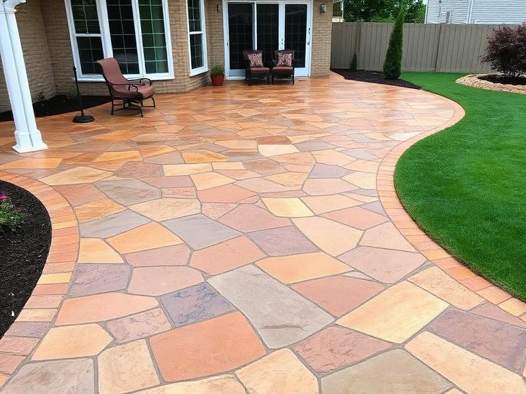 stamped concrete Des Moines Iowa