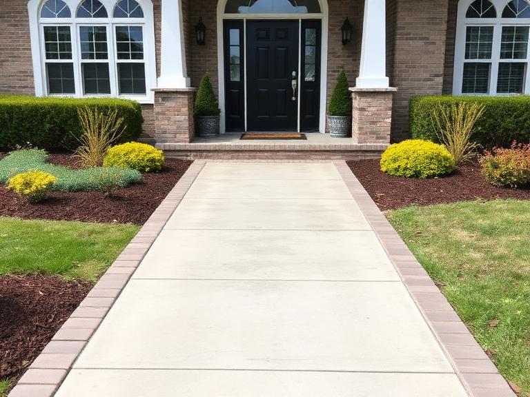 concrete walkway installation Des Moines Iowa